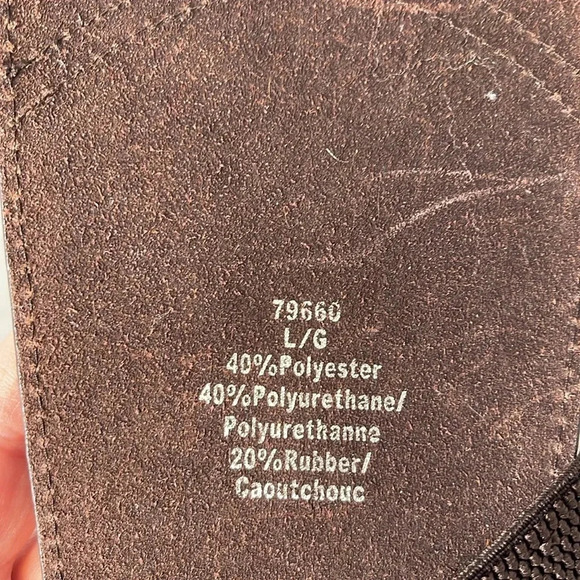 VINTAGE Brown Animal Print Wide Belt Cheetah Faux Fur Brass Buckle Elasticized L - Picture 8 of 10